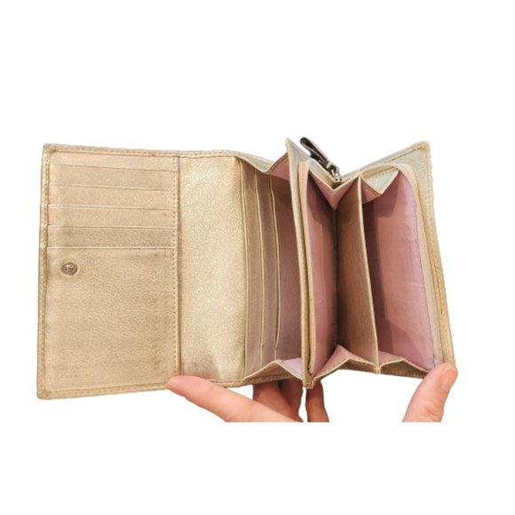 COACH MONOGRAM SIGNATURE GALLERY POCKET TOTE SATCHEL WITH MATCHING WALLET - Picture 2 of 8